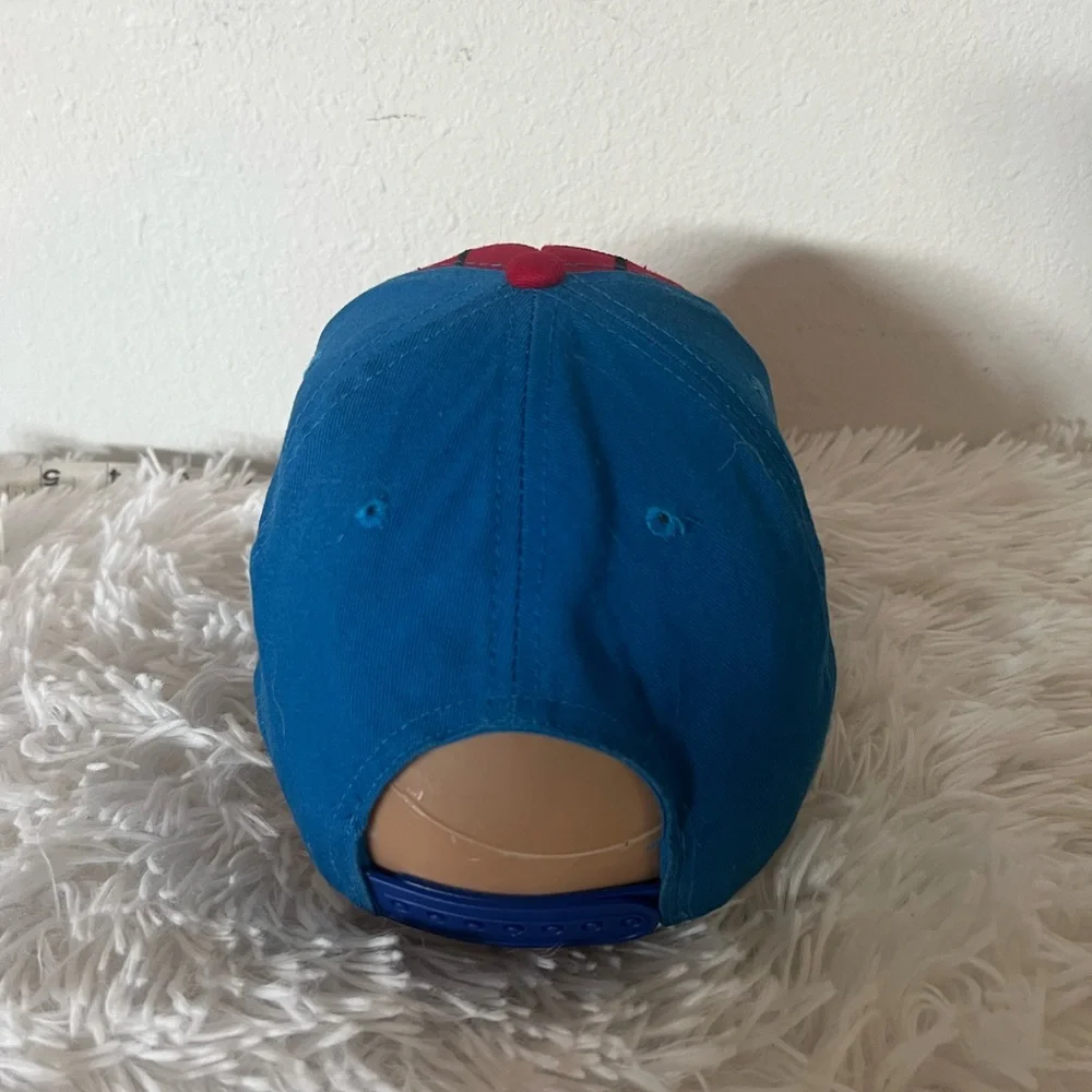 Marvel Kids Spider-Man Red and Blue Cap with Black Spider Detail NWOT - Picture 4 of 6